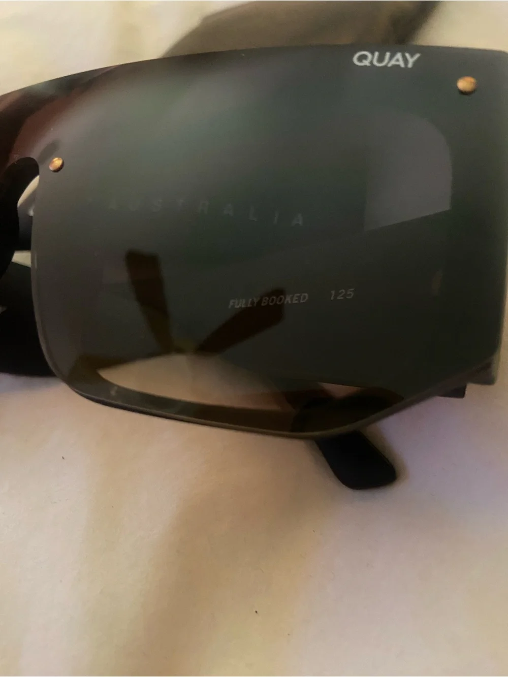 Quay Australia Fully booked Oversized Shield Sunglasses — Black Gradient Lenses